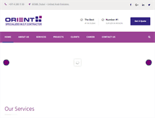 Tablet Screenshot of orientmep.com